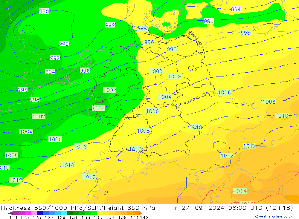 Thck 850-1000 hPa COAMPS  27.09.2024 06 UTC