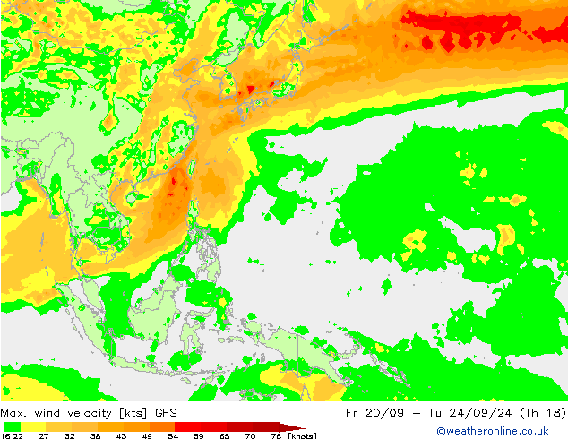 Max. wind velocity GFS nie. 22.09.2024 03 UTC