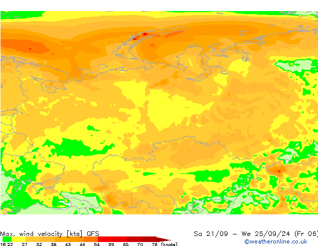 Windböen GFS Fr 27.09.2024 06 UTC