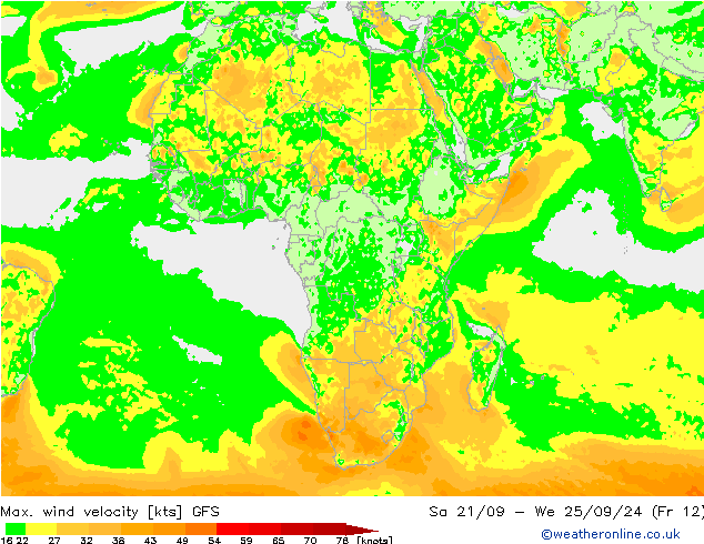 Windböen GFS Di 24.09.2024 12 UTC