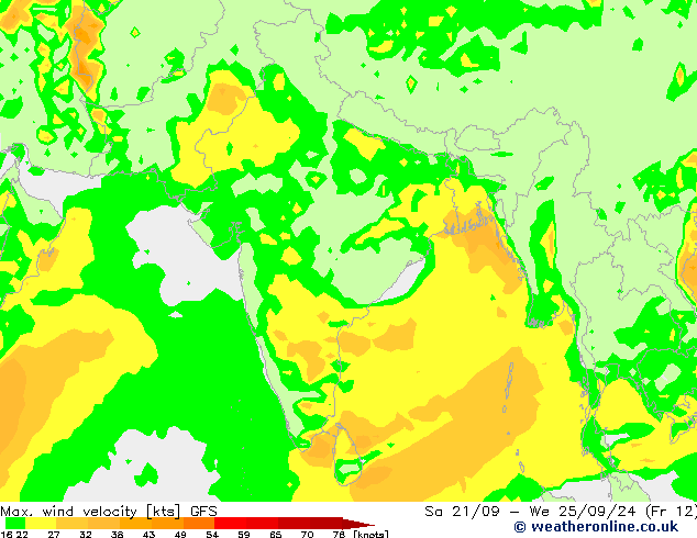 Max. wind velocity GFS Fr 20.09.2024 18 UTC