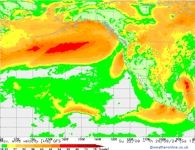 Max. wind velocity GFS Ne 29.09.2024 12 UTC