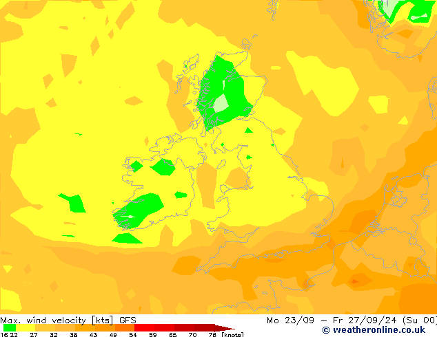 Max. wind velocity GFS Tu 24.09.2024 03 UTC