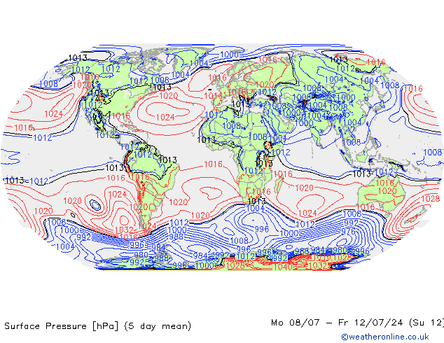 地面气压 GFS 星期日 07.07.2024 15 UTC