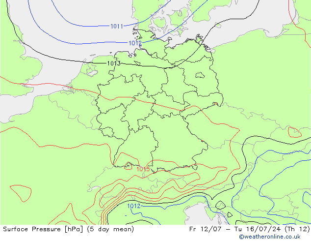Luchtdruk (Grond) GFS za 13.07.2024 18 UTC