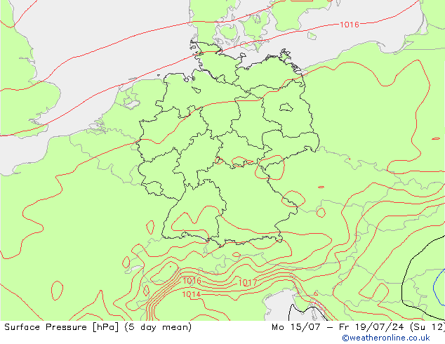 Luchtdruk (Grond) GFS di 16.07.2024 18 UTC