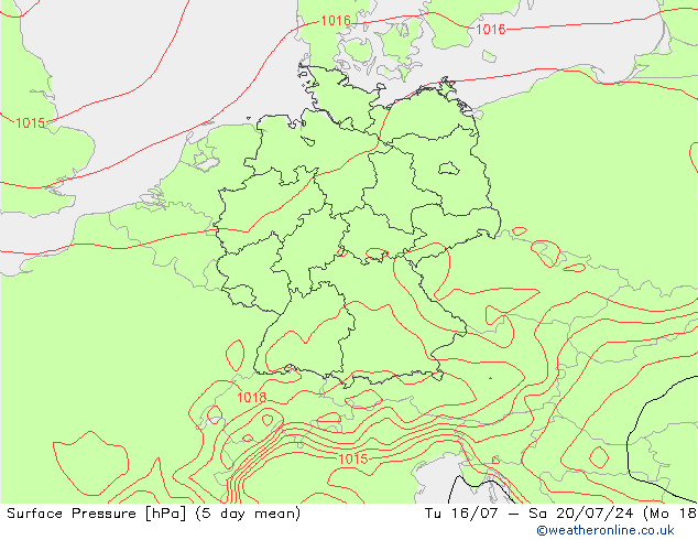 Luchtdruk (Grond) GFS wo 17.07.2024 18 UTC