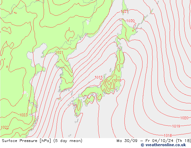 Surface pressure GFS Fr 20.09.2024 00 UTC