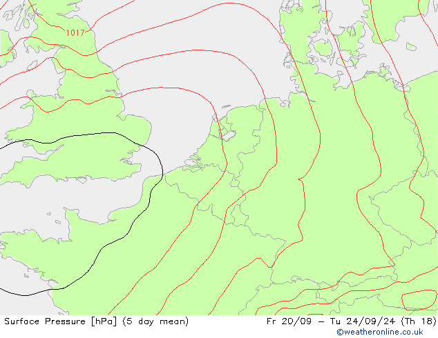 Luchtdruk (Grond) GFS za 21.09.2024 00 UTC