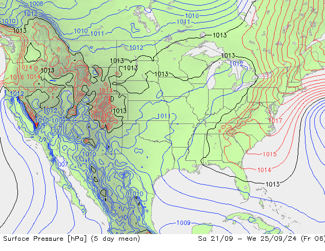 Atmosférický tlak GFS Ne 06.10.2024 18 UTC