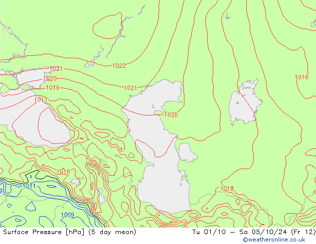 Luchtdruk (Grond) GFS za 21.09.2024 12 UTC