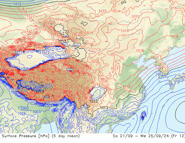 地面气压 GFS 星期五 20.09.2024 15 UTC