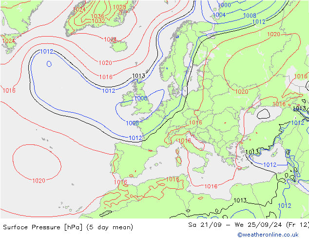 Surface pressure GFS Fr 20.09.2024 18 UTC