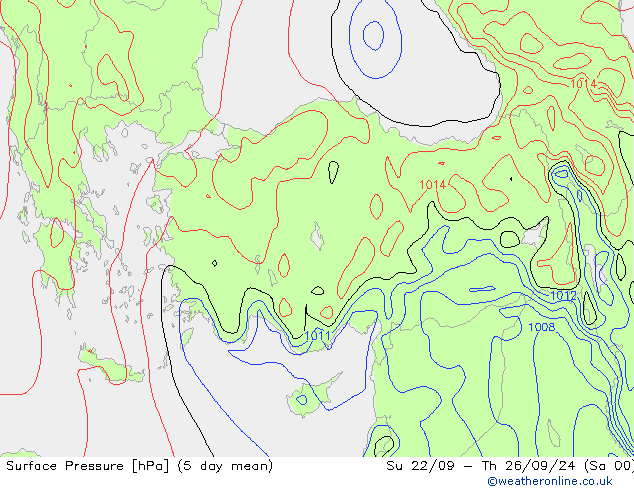 приземное давление GFS сб 21.09.2024 09 UTC