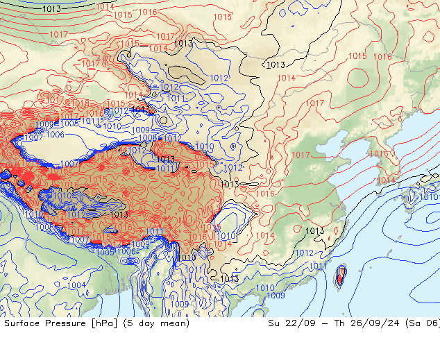 地面气压 GFS 星期日 29.09.2024 06 UTC