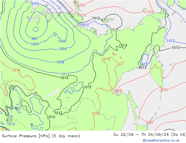 Luchtdruk (Grond) GFS di 24.09.2024 06 UTC