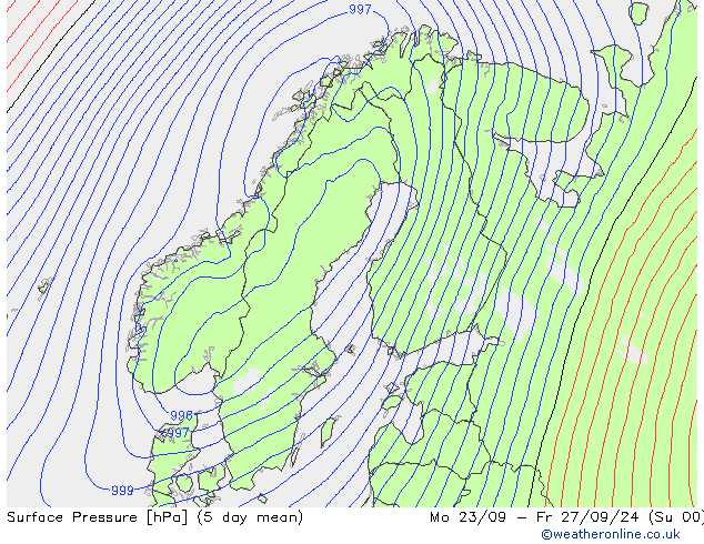 Luchtdruk (Grond) GFS do 26.09.2024 00 UTC