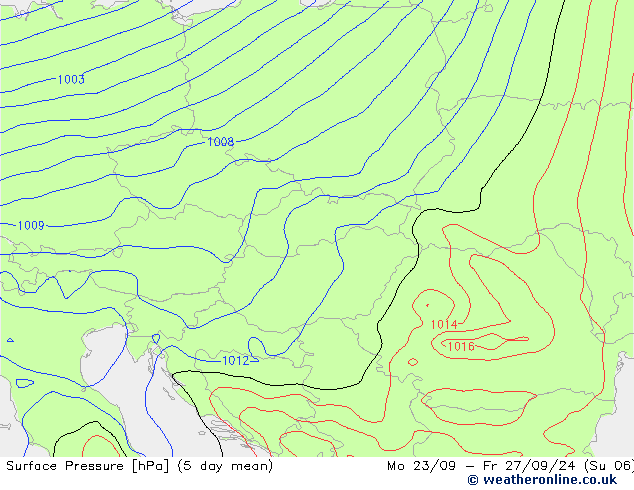 Surface pressure GFS Su 29.09.2024 06 UTC