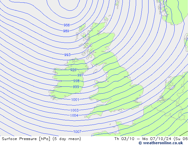 Surface pressure GFS Mo 23.09.2024 12 UTC