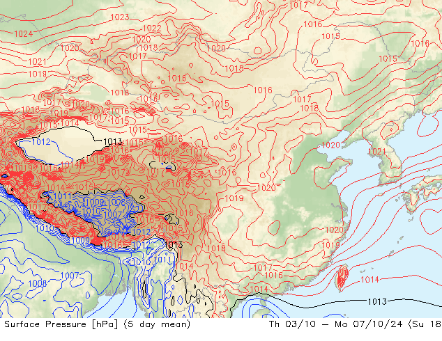 地面气压 GFS 星期一 23.09.2024 06 UTC