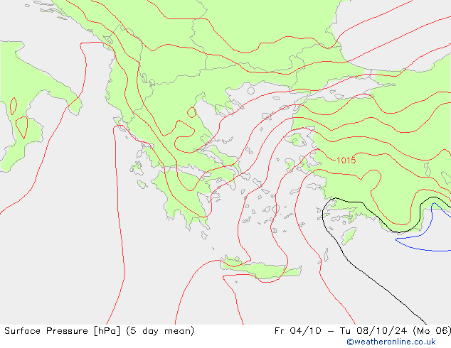 Atmosférický tlak GFS Po 23.09.2024 06 UTC