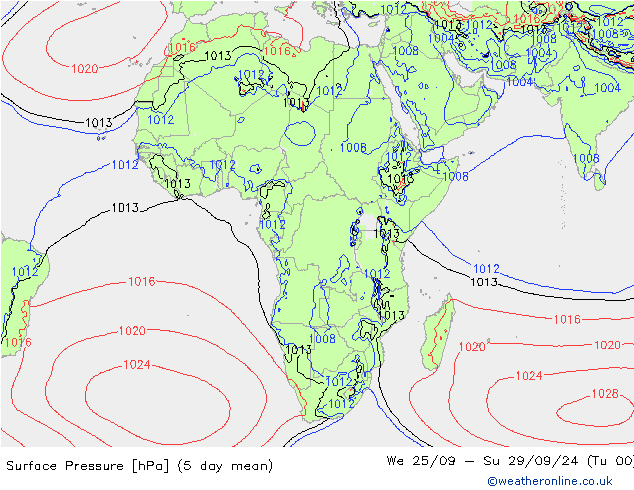 приземное давление GFS пн 30.09.2024 18 UTC