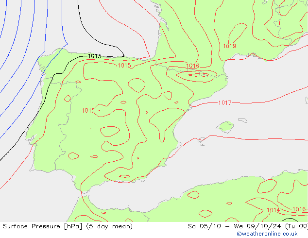 приземное давление GFS вт 24.09.2024 12 UTC