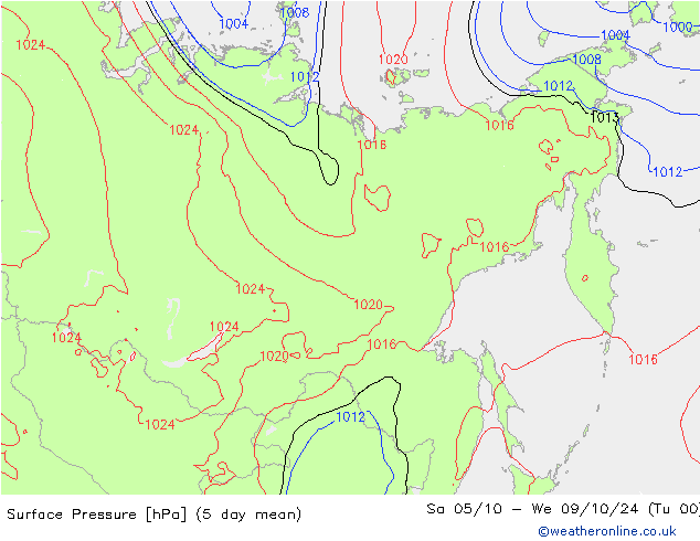 Surface pressure GFS Th 26.09.2024 06 UTC