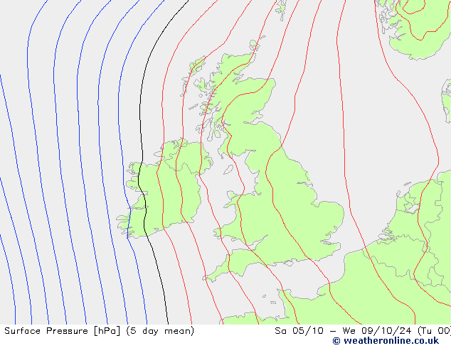 Surface pressure GFS Tu 24.09.2024 06 UTC