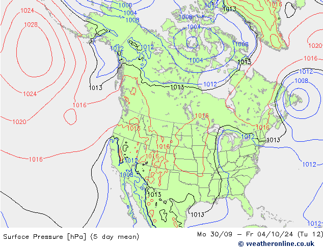 Pressione al suolo GFS ven 27.09.2024 06 UTC