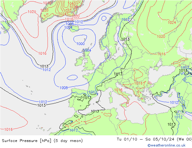 Surface pressure GFS Fr 27.09.2024 09 UTC