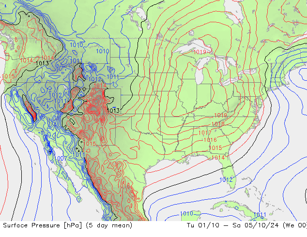 Atmosférický tlak GFS Pá 27.09.2024 18 UTC