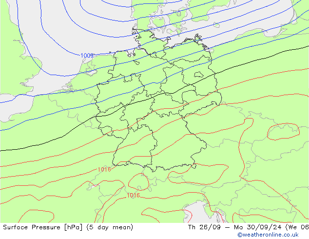 Yer basıncı GFS Sa 01.10.2024 06 UTC