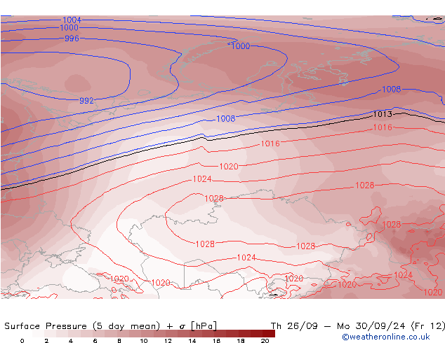 Yer basıncı GFS Pzt 23.09.2024 03 UTC