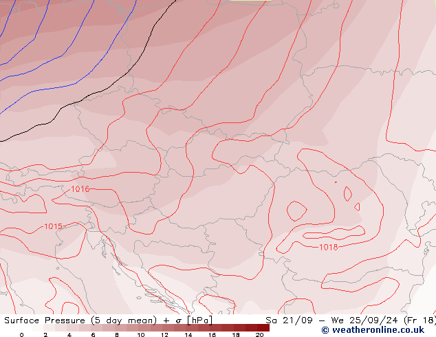 pressão do solo GFS Sex 20.09.2024 21 UTC