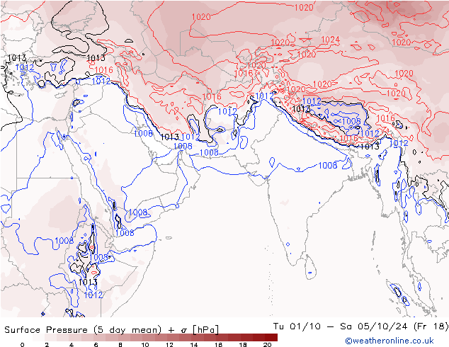 地面气压 GFS 星期五 20.09.2024 21 UTC