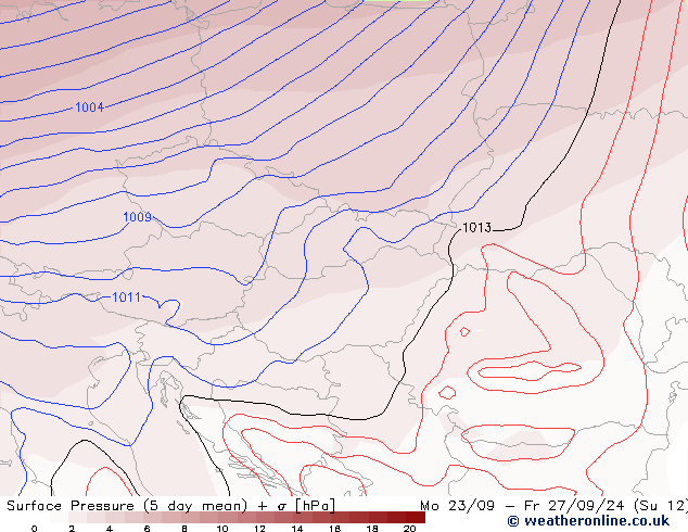 Surface pressure GFS Fr 27.09.2024 00 UTC