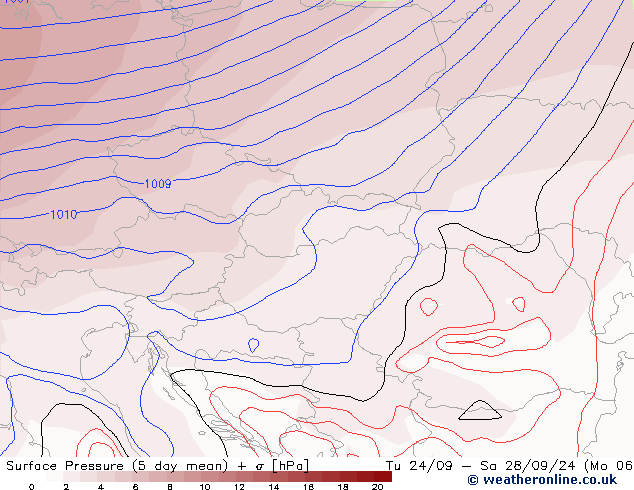 приземное давление GFS вт 24.09.2024 06 UTC