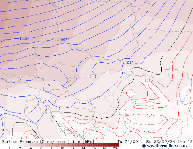 Surface pressure GFS Tu 24.09.2024 06 UTC