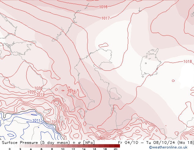 Surface pressure GFS We 25.09.2024 12 UTC