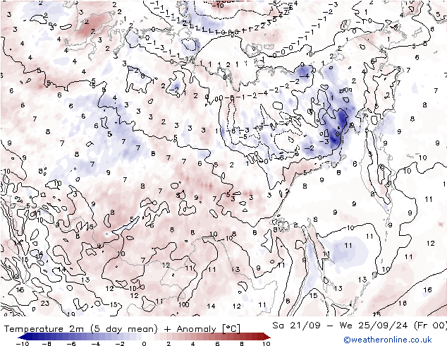 Temperature (2m) GFS Čt 26.09.2024 18 UTC