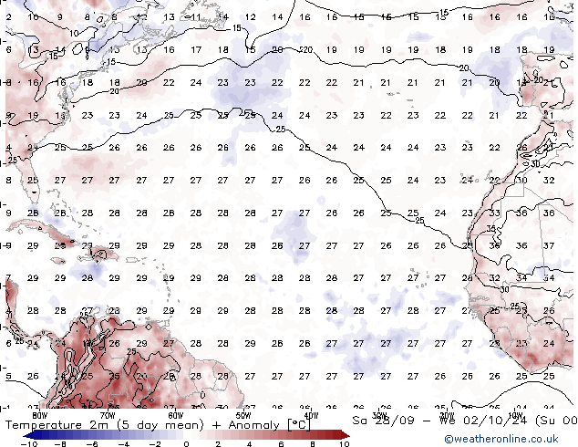 Sıcaklık Haritası (2m) GFS Sa 24.09.2024 06 UTC