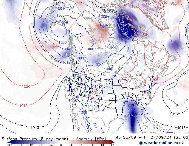 Bodendruck GFS Mi 25.09.2024 18 UTC