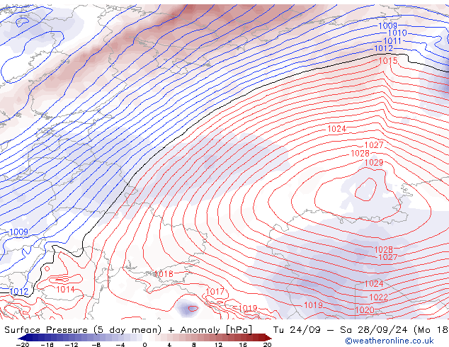 pressão do solo GFS Dom 29.09.2024 18 UTC