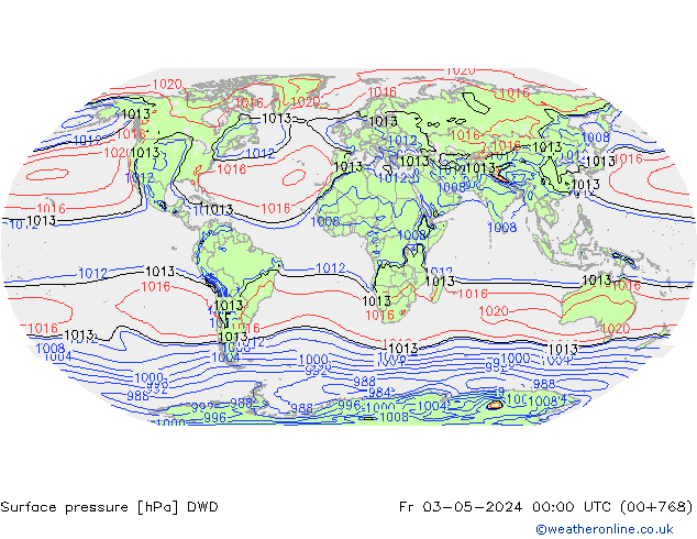 Bodendruck DWD Fr 03.05.2024 00 UTC