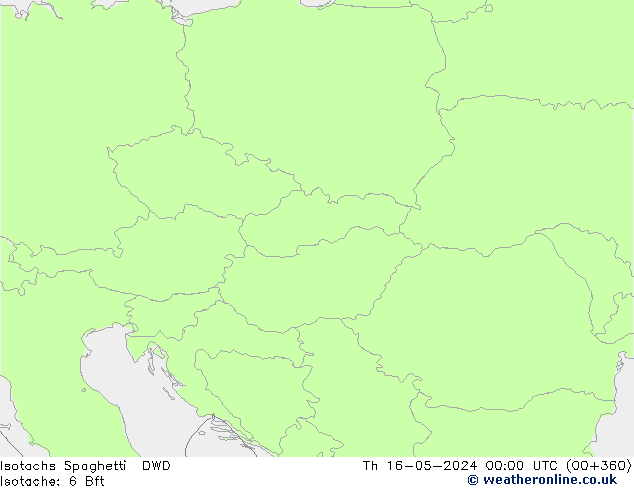 Isotachs Spaghetti DWD Th 16.05.2024 00 UTC