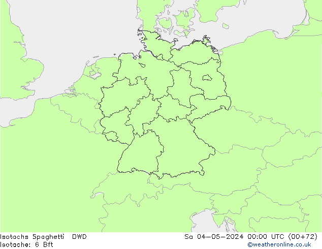 Isotachen Spaghetti DWD za 04.05.2024 00 UTC