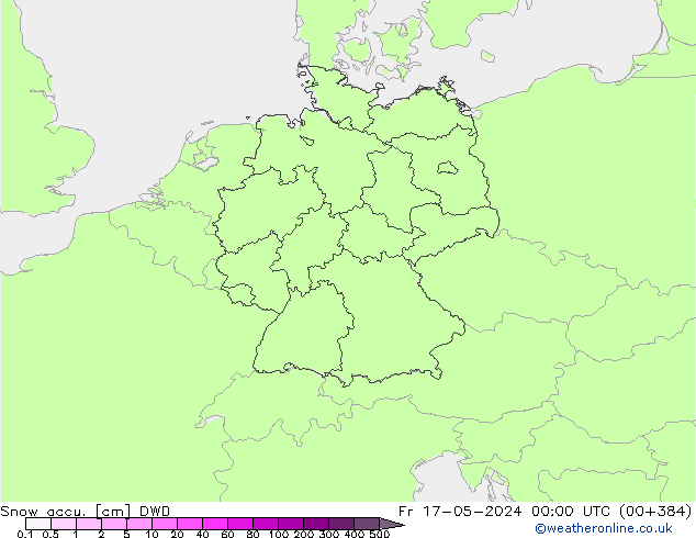 Schneemenge DWD Fr 17.05.2024 00 UTC