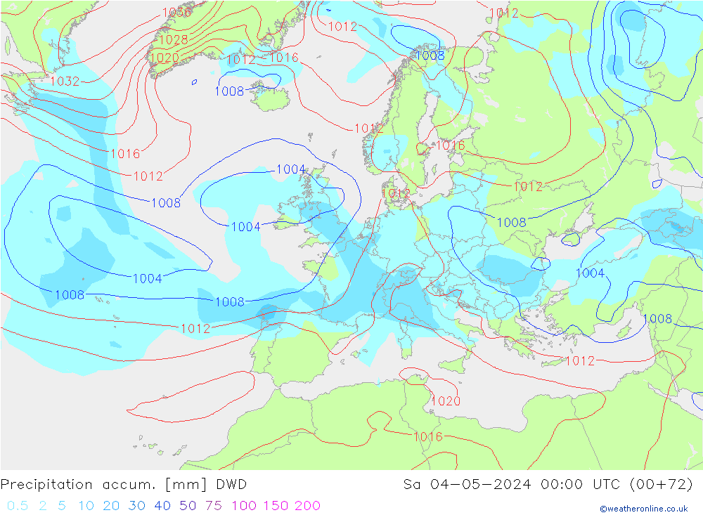 Totale neerslag DWD za 04.05.2024 00 UTC