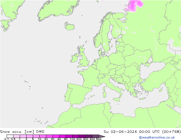 Schneemenge DWD So 02.06.2024 00 UTC